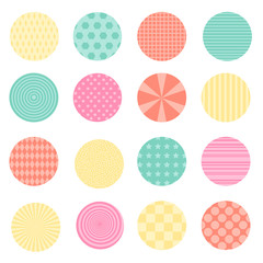 Circles with retro design
