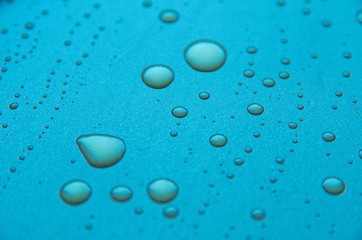 Oil drops on a pan.