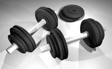 Obraz na płótnie Canvas gym weights