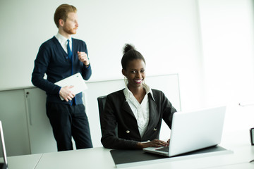 Young woman in the office