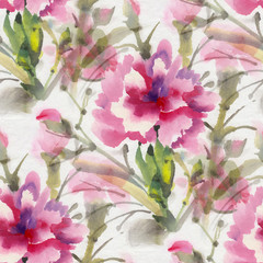 Fototapeta premium Watercolor flowers