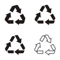 Obraz premium Recycle symbol icons