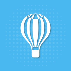 Fototapeta premium Hot air balloon icon