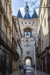 Naklejka premium Ancient Porte Cailhau in Bordeaux, France
