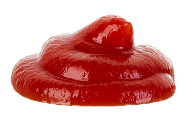 Tomato ketchup isolated on a white background
