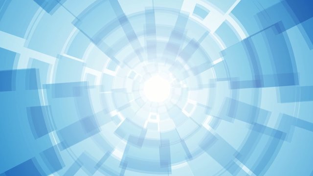 Modern rotating business light blue background with rectangles