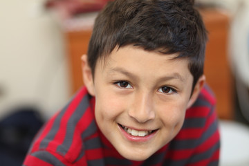 Portrait of young smiling boy