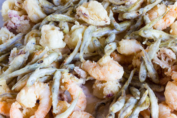 Mixed fried fish