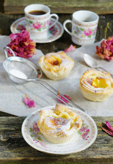 Pastel de Belem (Pastel de nata) -  Portuguese egg tart pastry