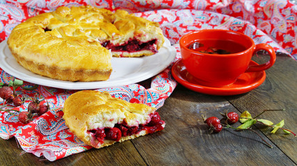 pie with cherry filling