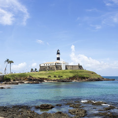 Fototapeta na wymiar Farol da Barra (Barra Lighthouse) in Salvador, Bahia, Brazil