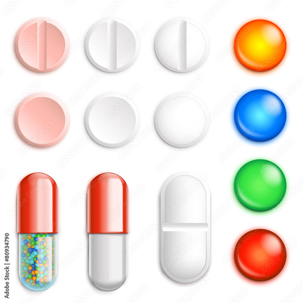 Wall mural set pills