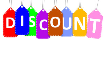 Various color Discount Tag 