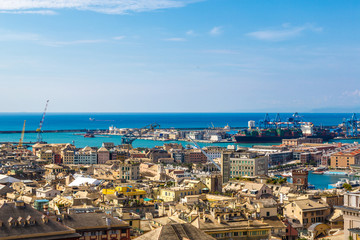 Obraz premium Port of Genoa in Italy