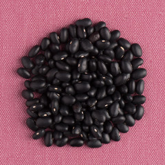 Circle of black beans