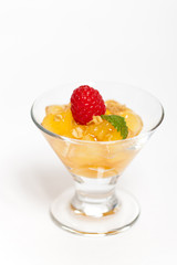 Apple Cinnamon Dessert with Whole Grain Oats. Selective focus.