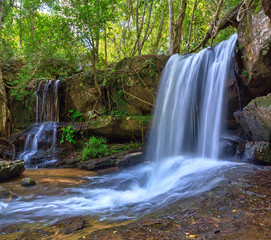 Kbal Spean waterfall national park at Siem Reap Cambodia