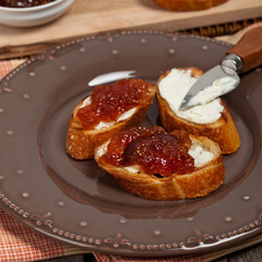 Fig Jam. Selective focus.