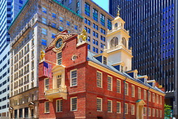 Obraz premium Boston Old State House w Massachusetts