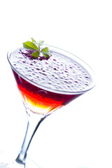 Cocktail with molecular caviar