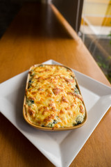 Baked spinach with cheese