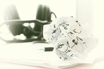 composing music concept with shallow DOF evenly matched jack of