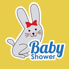 Baby Shower design, vector illustration