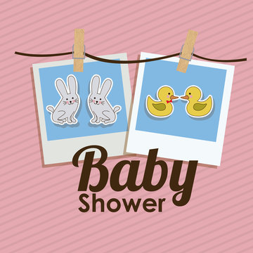Baby Shower design, vector illustration