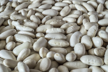 White beans closeup background