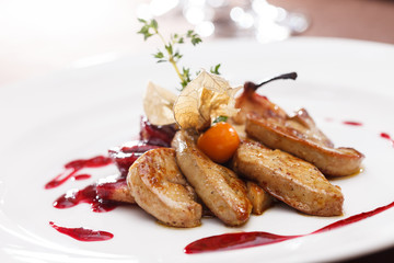 foie gras with sauce