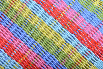 colorful plastic woven wallpaper