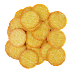 Cracker isolated on white background