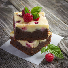 raspberry cheesecake brownies
