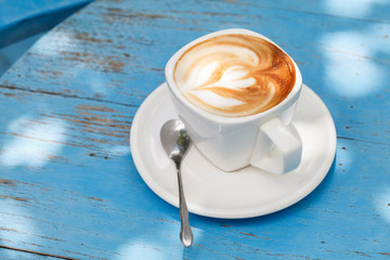 A Cup of latte coffee