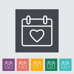 Calendar with heart