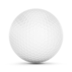 Golf ball isolated on white background