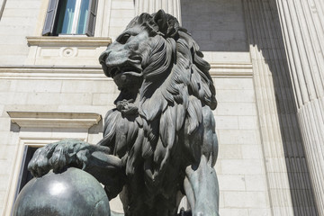 Fototapeta premium Building of the Spanish Parliament, Madrid (Spain)