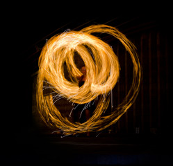 Fire Show Flaming Trails