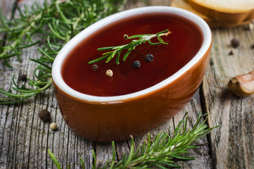 chicken liver pate with red wine jelly