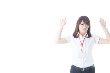 白バックOLポートレート(半袖)