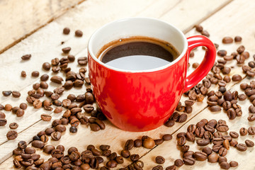Cup of coffee.