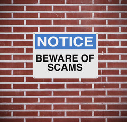 Beware of Scams