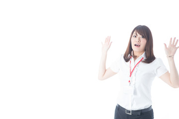 白バックOLポートレート(半袖)