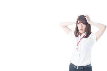 白バックOLポートレート(半袖)