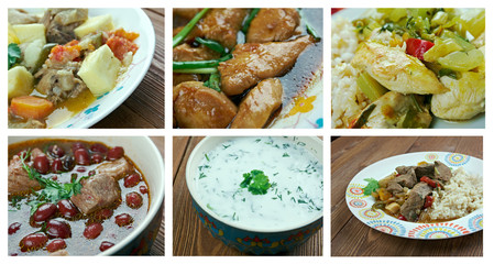 Food set orienta cuisine