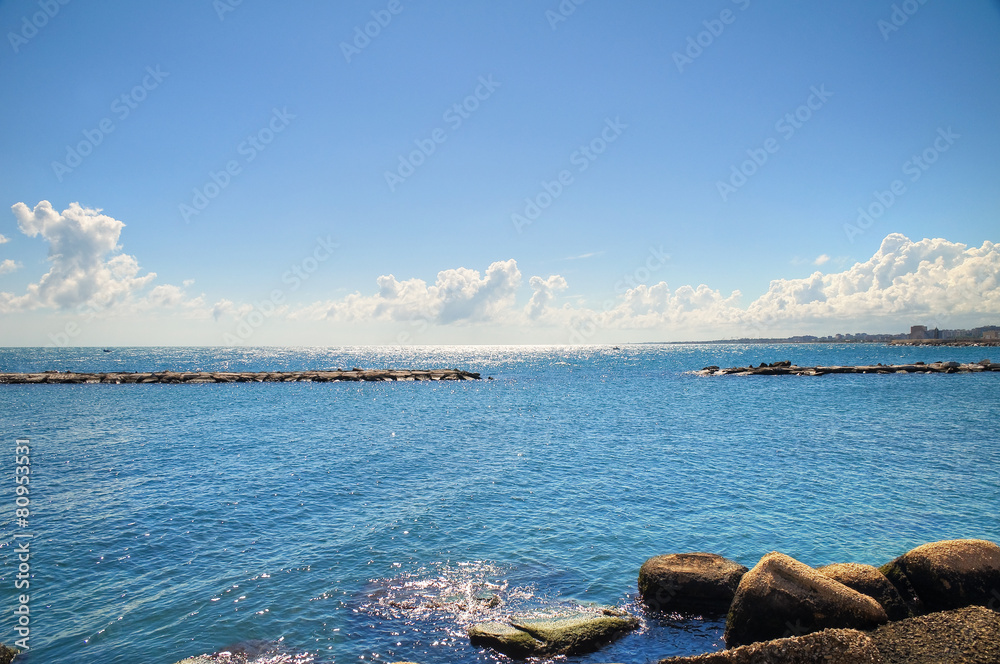 Wall mural Panoramic view of Bari. Puglia. Italy.