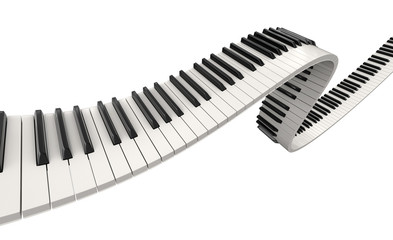 Piano keys (clipping path included)