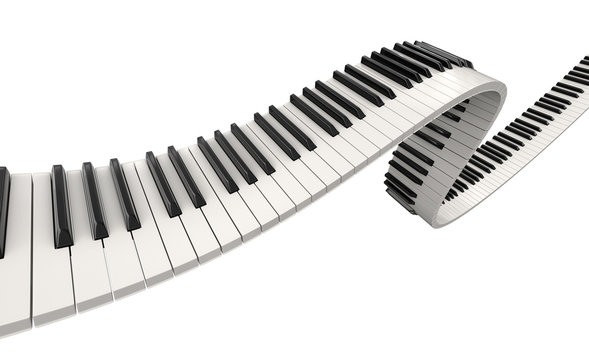 Piano keys (clipping path included)
