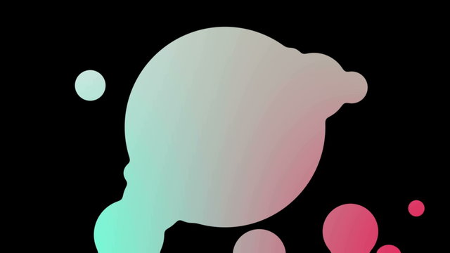 Intro animation bubble coming out of a circle