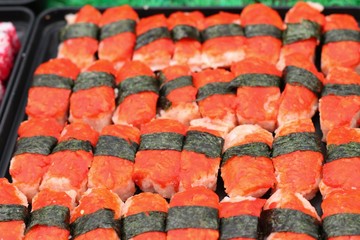 Making Japanese sushi traditional - japanese food